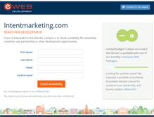 Tablet Screenshot of intentmarketing.com